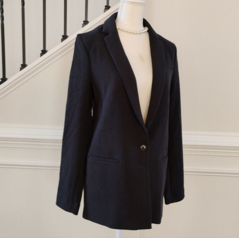 Banana Republic Women's Black Blazer Sz-10 - Picture 5 of 13